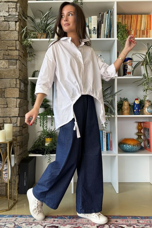 Billie Tapered Wide Leg Dark